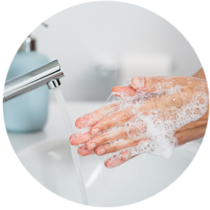 Händewaschen vor Blutzuckermessung