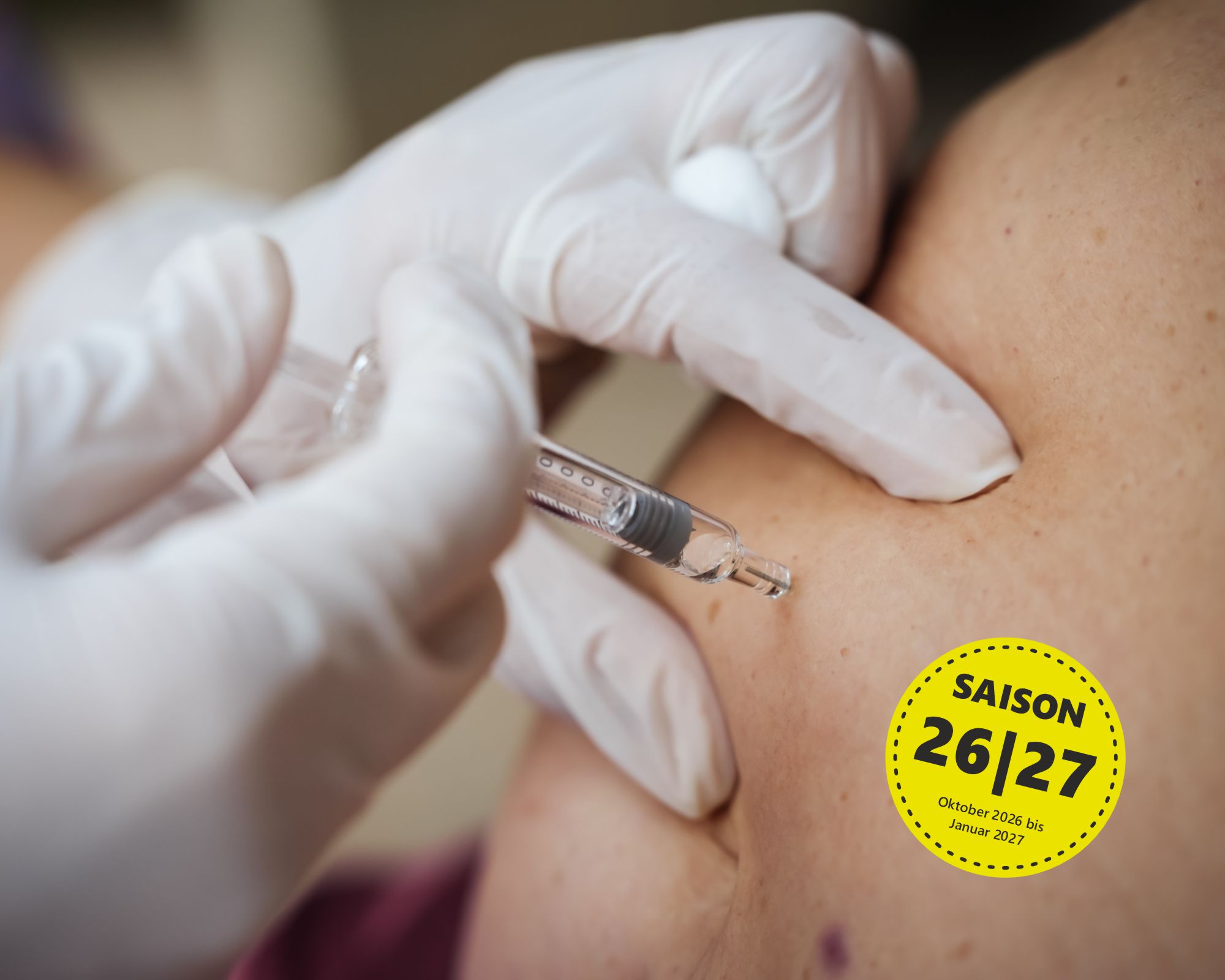 Wir impfen ab sofort bis Ende Januar 27 – damit Sie gut geschützt durch die Grippesaison kommen. JETZT Termin vereinbaren!